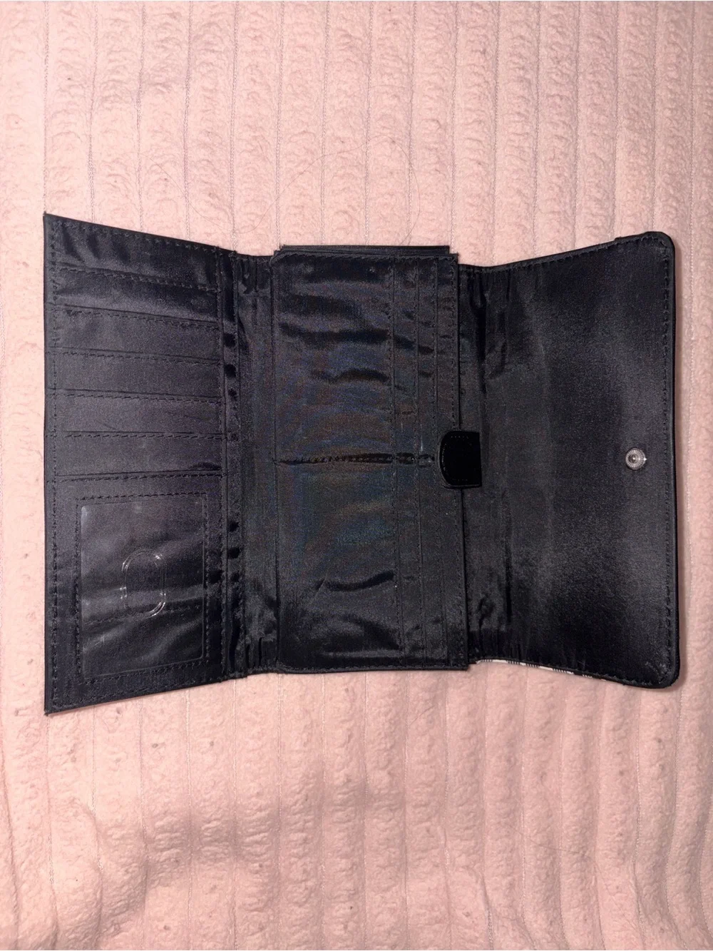 Black & White Plaid Wallet